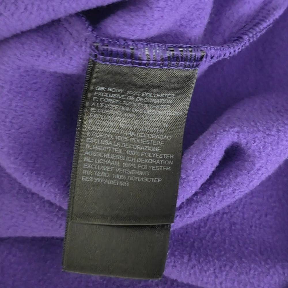 The North Face Women TKA Glacier Snap Fleece Pullover Purple Black Size 2XL XXL - Picture 7 of 7
